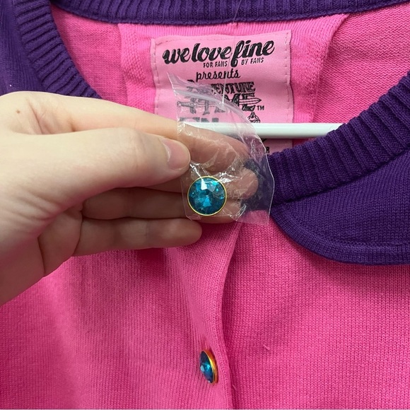 NWT WeLoveFine Cartoon Network Adventure Time Princess Bubblegum Cardigan - Picture 3 of 8